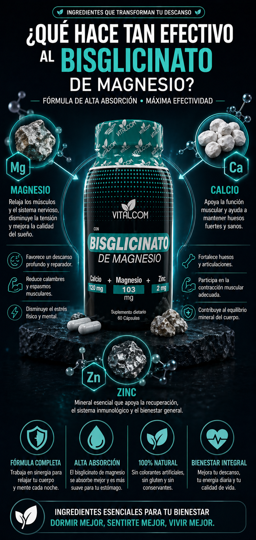 Bisglicinato de Magnesio