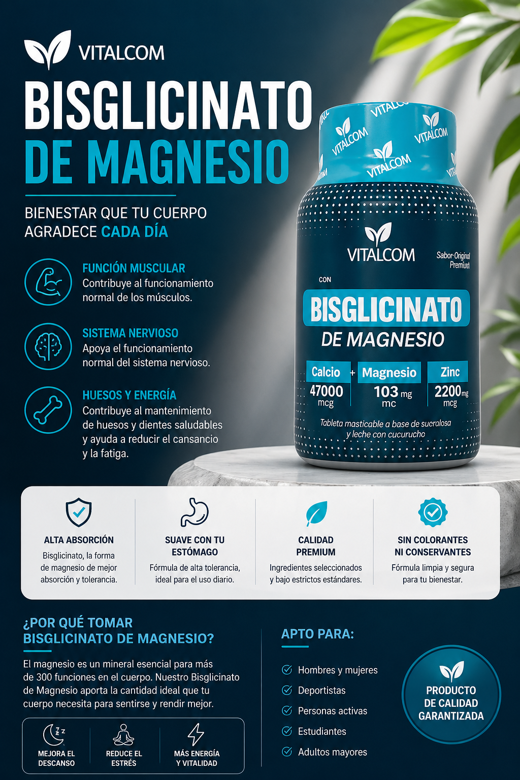 Bisglicinato de Magnesio